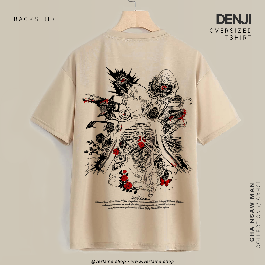Chainsaw Man Denji v2 Oversized Tee (Unisex)