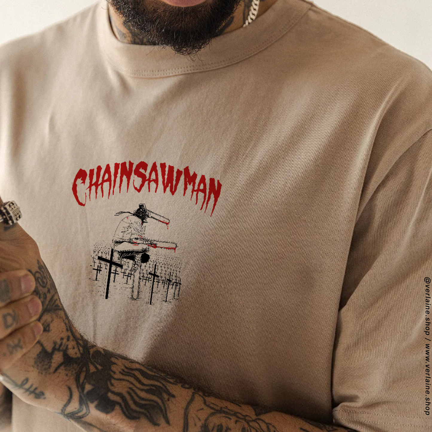 Chainsaw Man Denji v2 Oversized Tee (Unisex)