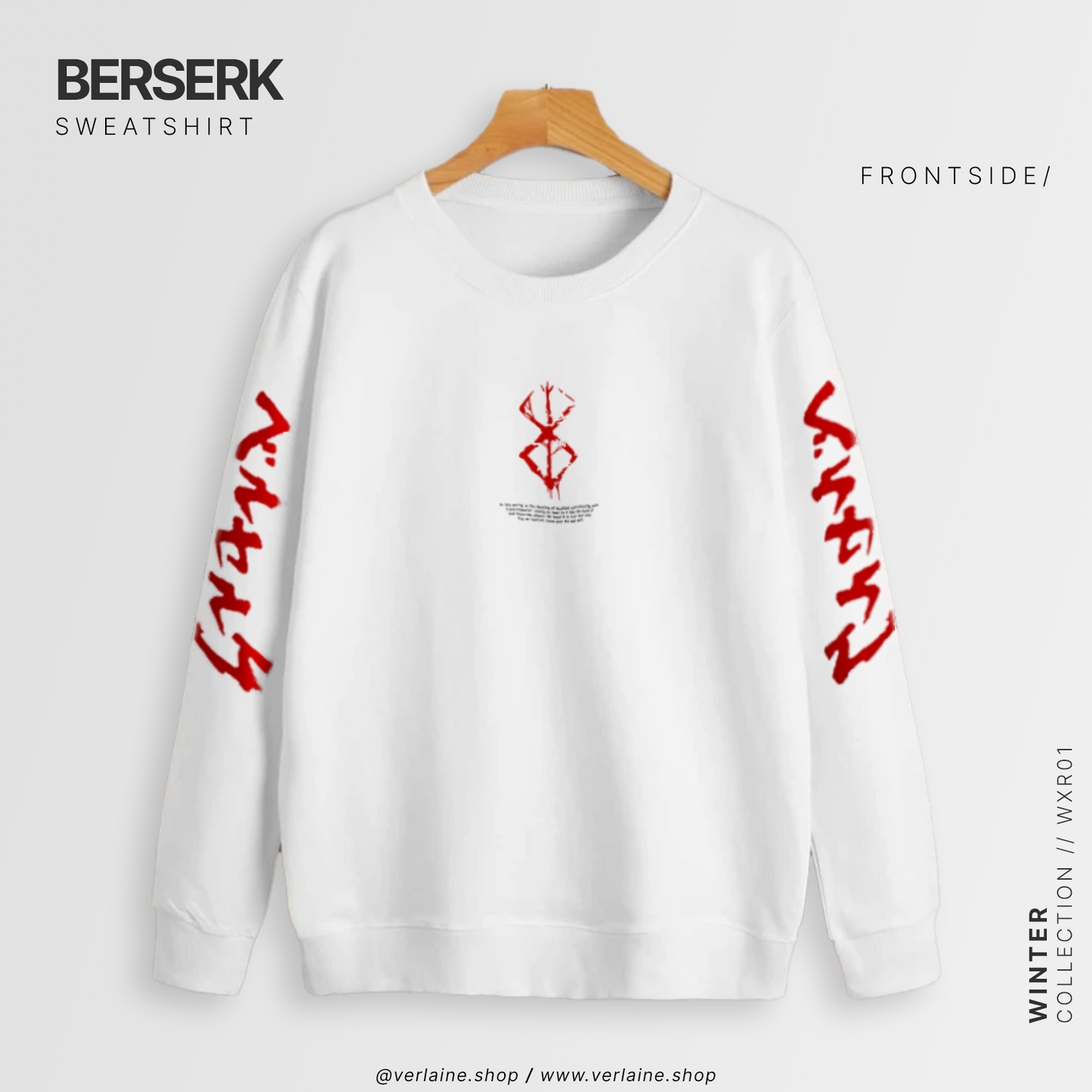 Berserk White Premium Sweatshirt (Unisex)